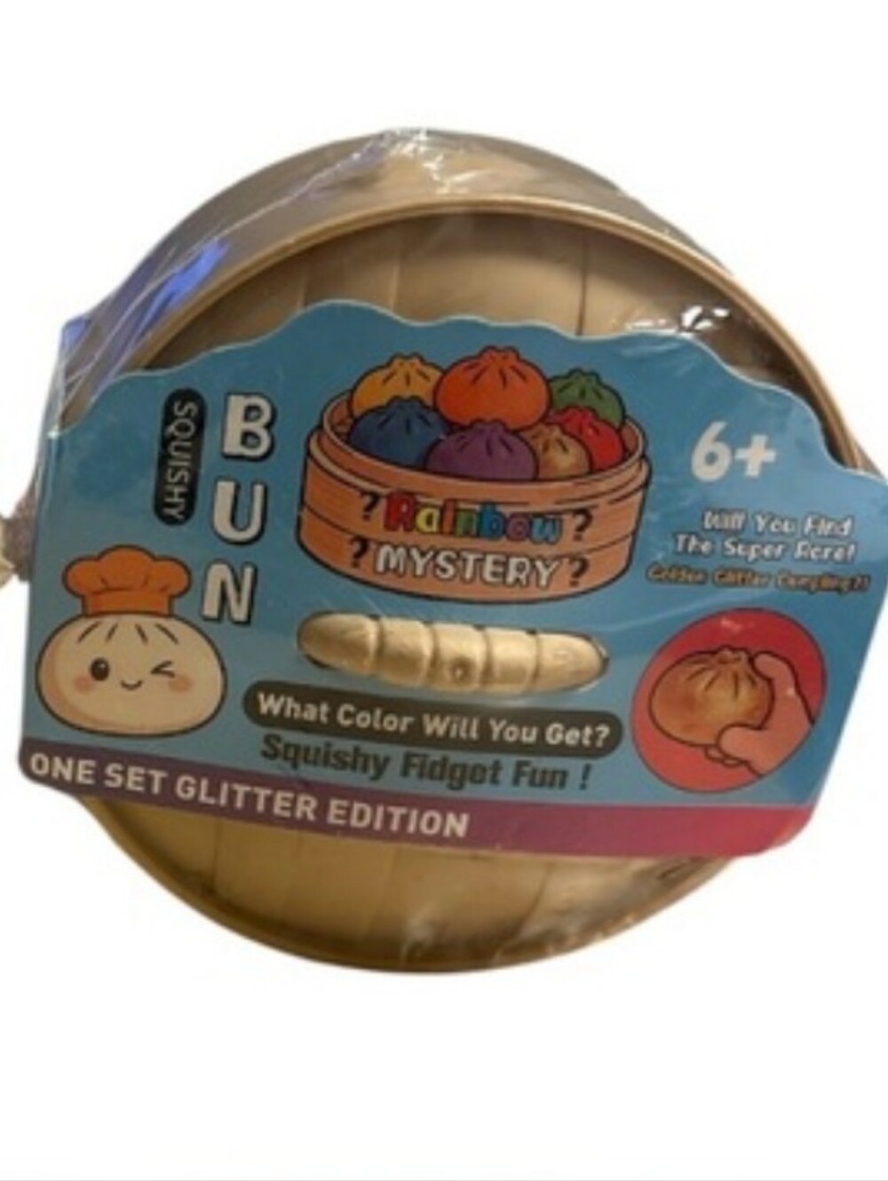 Mystery Squishy Bun - Glitter Edition Blind Box Unopened